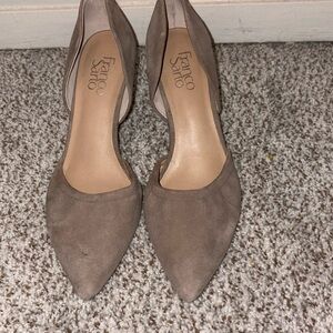 Franco Sarto suede shoes new. Cleaning out closet. Smoke free home!🏡